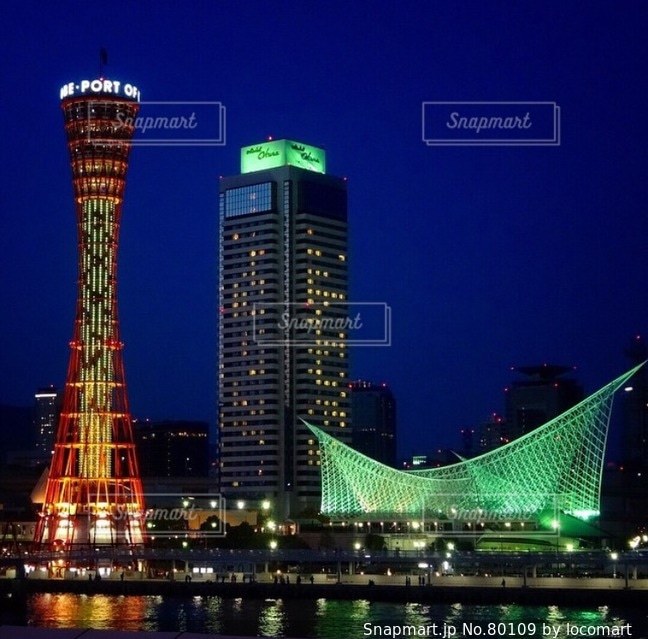 神戸の夜景の写真・画像素材